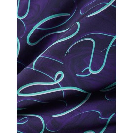 Men Funny Print Magic Line Short Sleeve Casual Shirts